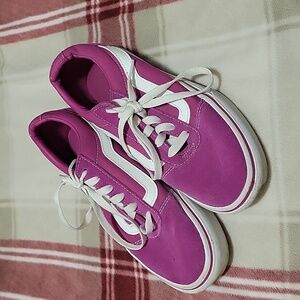 Magenta Vans (Size 6)
